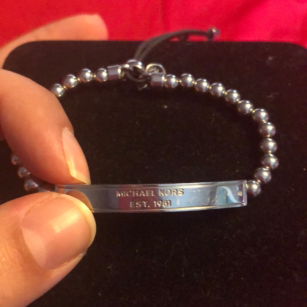 Silver MK bracelet